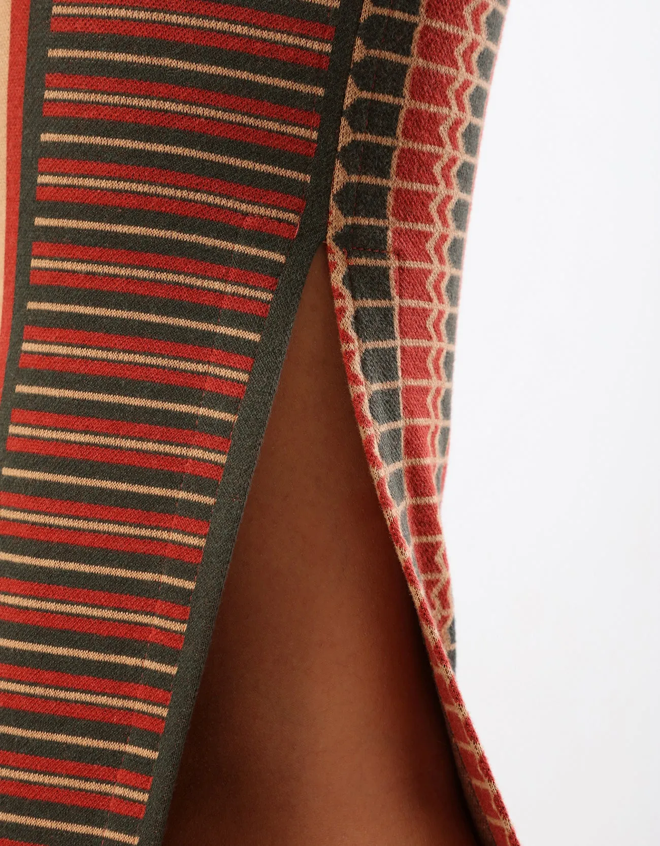 Jacquard straight skirt
