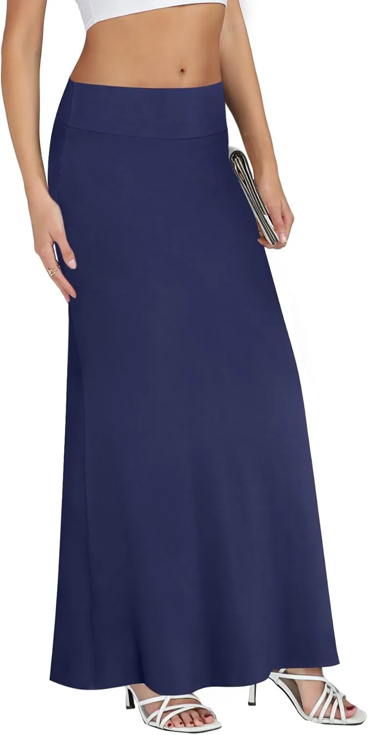 KIFOVEN Women's Casual Striped Print High Waist Maxi Long Pencil Skirt