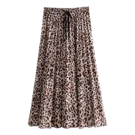 Stylish Bowfront Pleated Skirt