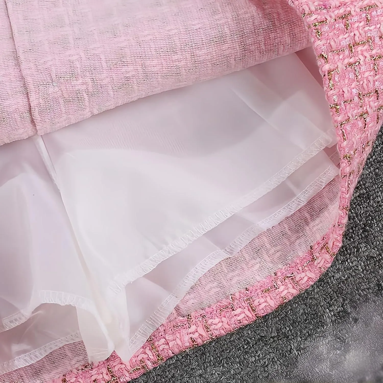 Women Tweed Mini Skirts Elegant Plaid Button A-line High Waist Bodycon Pencil Wrap Short Skirts