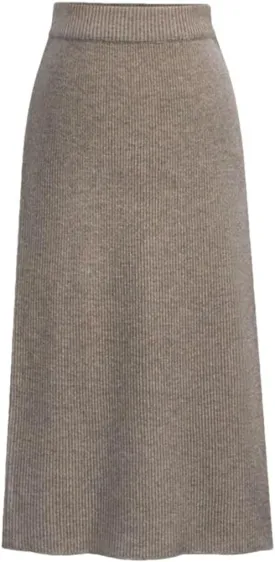 Womens Knit Pencil Skirt High Waist Skirts Knited Split Midi Skirt for