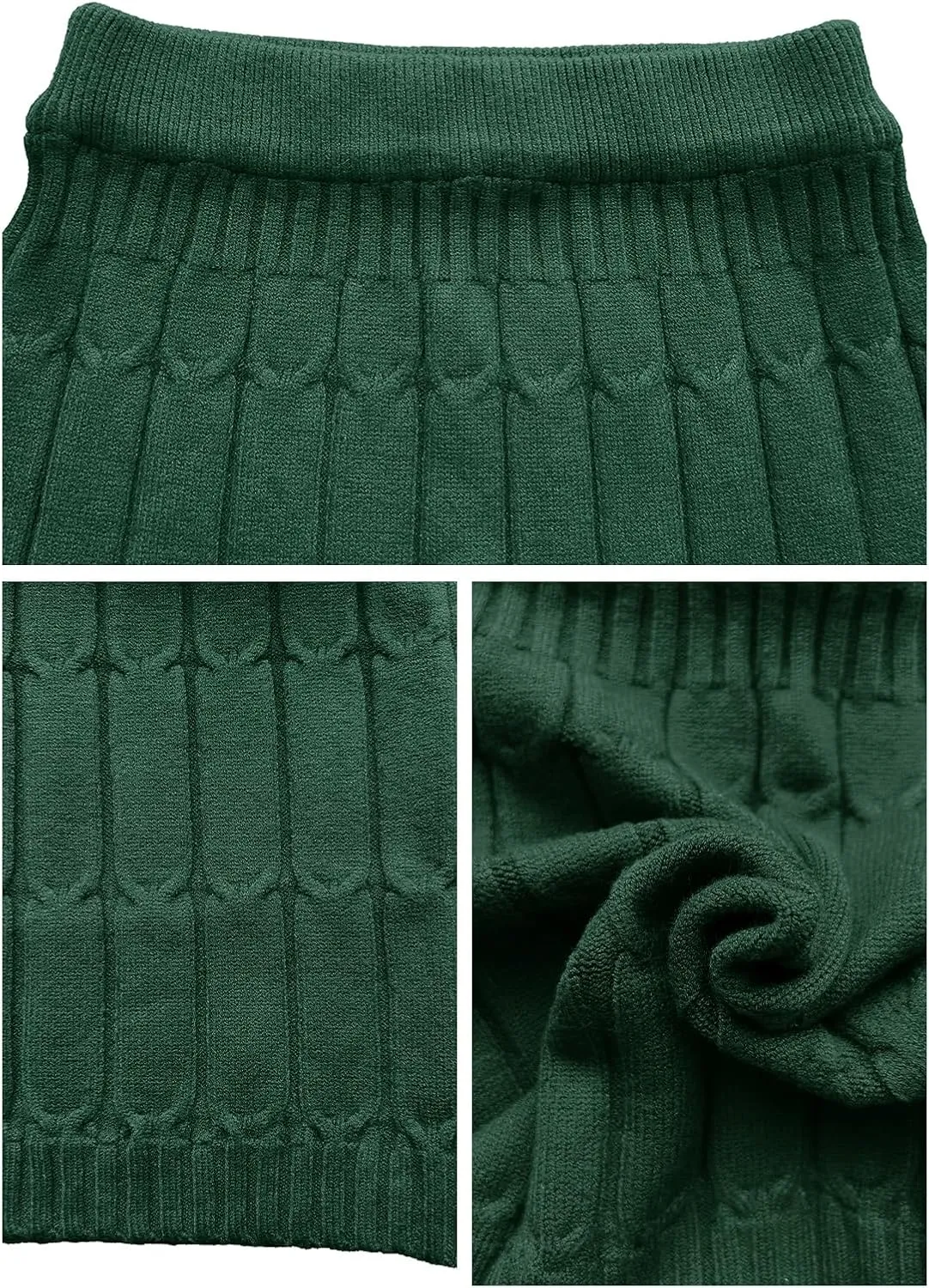 Womens Mini Knit Skirt Bodycon High Waist Stretchy Solid Slim Fit Basic Skirts for Women